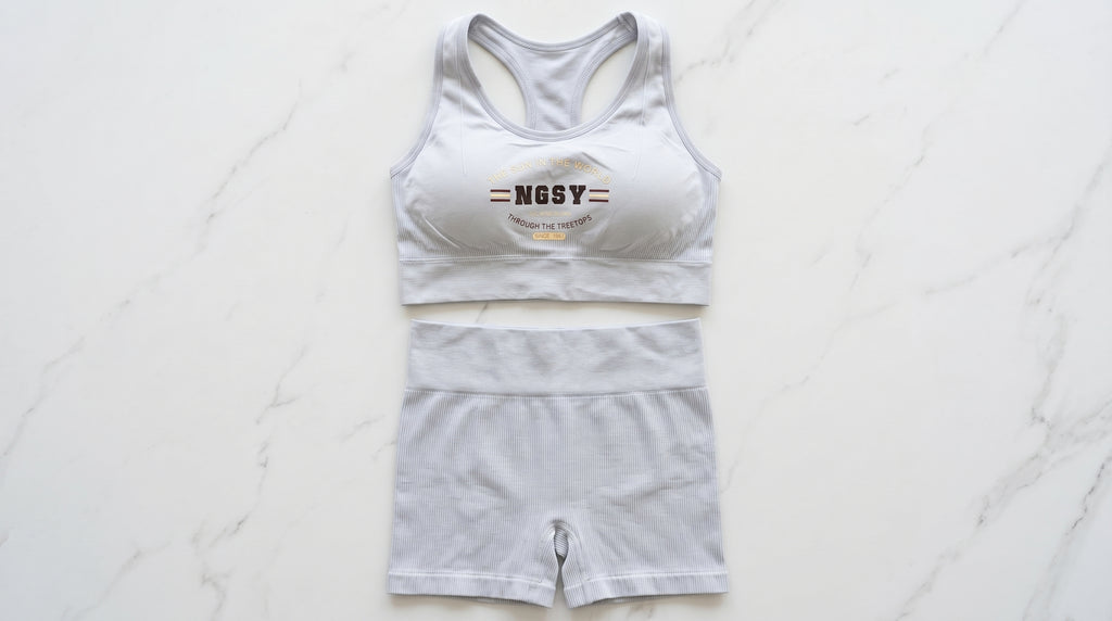 Women's Ribbed Tank Top & Shorts Co-Ord Set | Casual Athleisure Two-Piece — Secret Archive