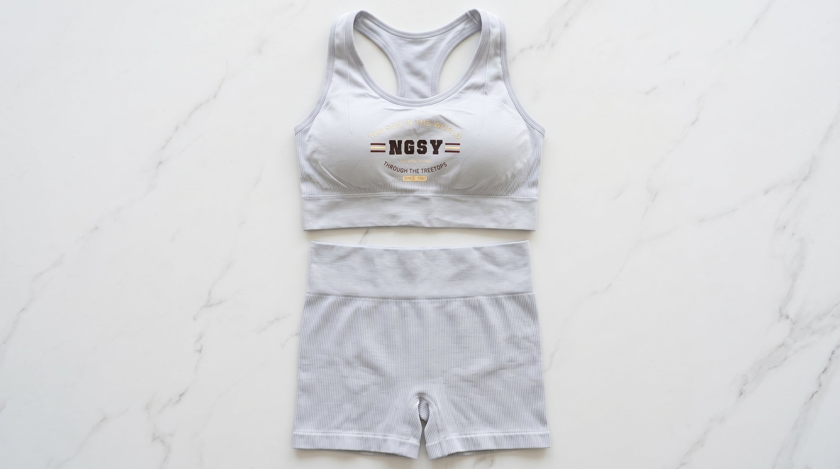 Women's Ribbed Tank Top & Shorts Co-Ord Set | Casual Athleisure Two-Piece — Secret Archive