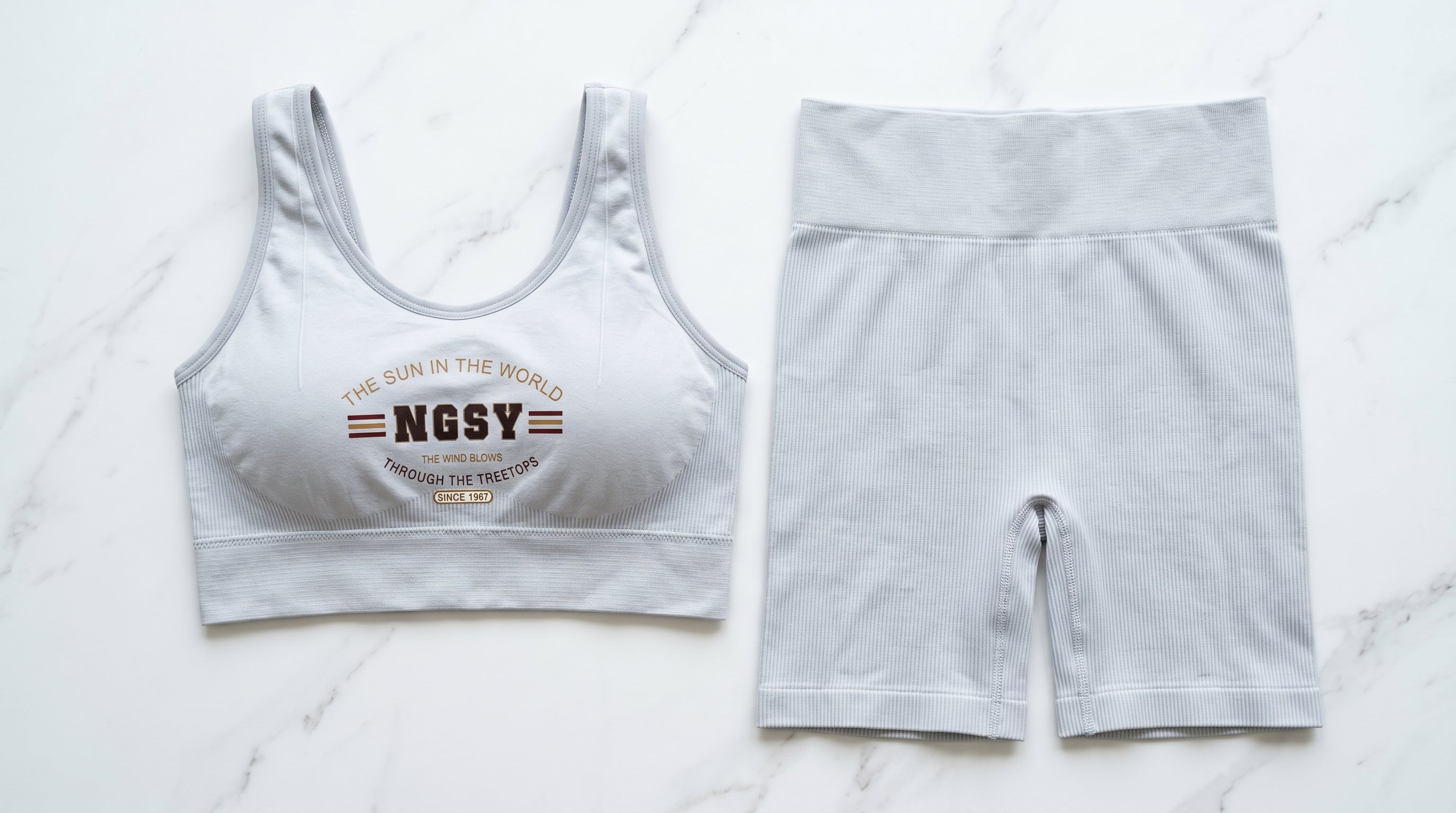 Women's Ribbed Tank Top & Shorts Co-Ord Set | Casual Athleisure Two-Piece — Secret Archive