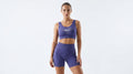 Women's Ribbed Sports Bra & Bike Shorts Co-ord Set | Activewear Matching Set — Secret Archive