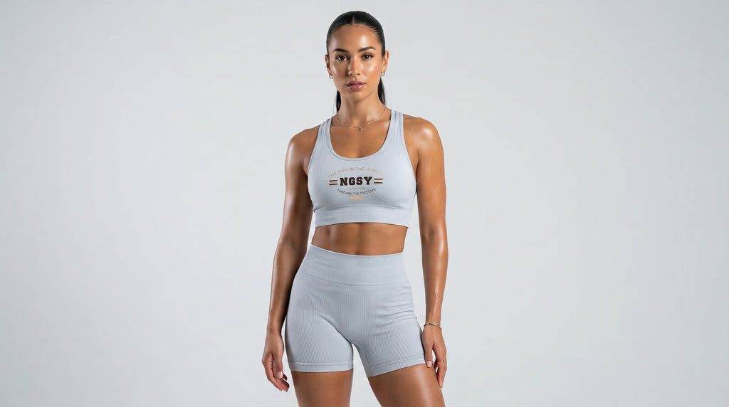 Women's Ribbed Tank Top & Shorts Co-Ord Set | Casual Athleisure Two-Piece — Secret Archive