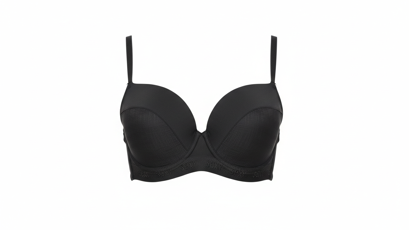 Push Up Lace Bra - Black